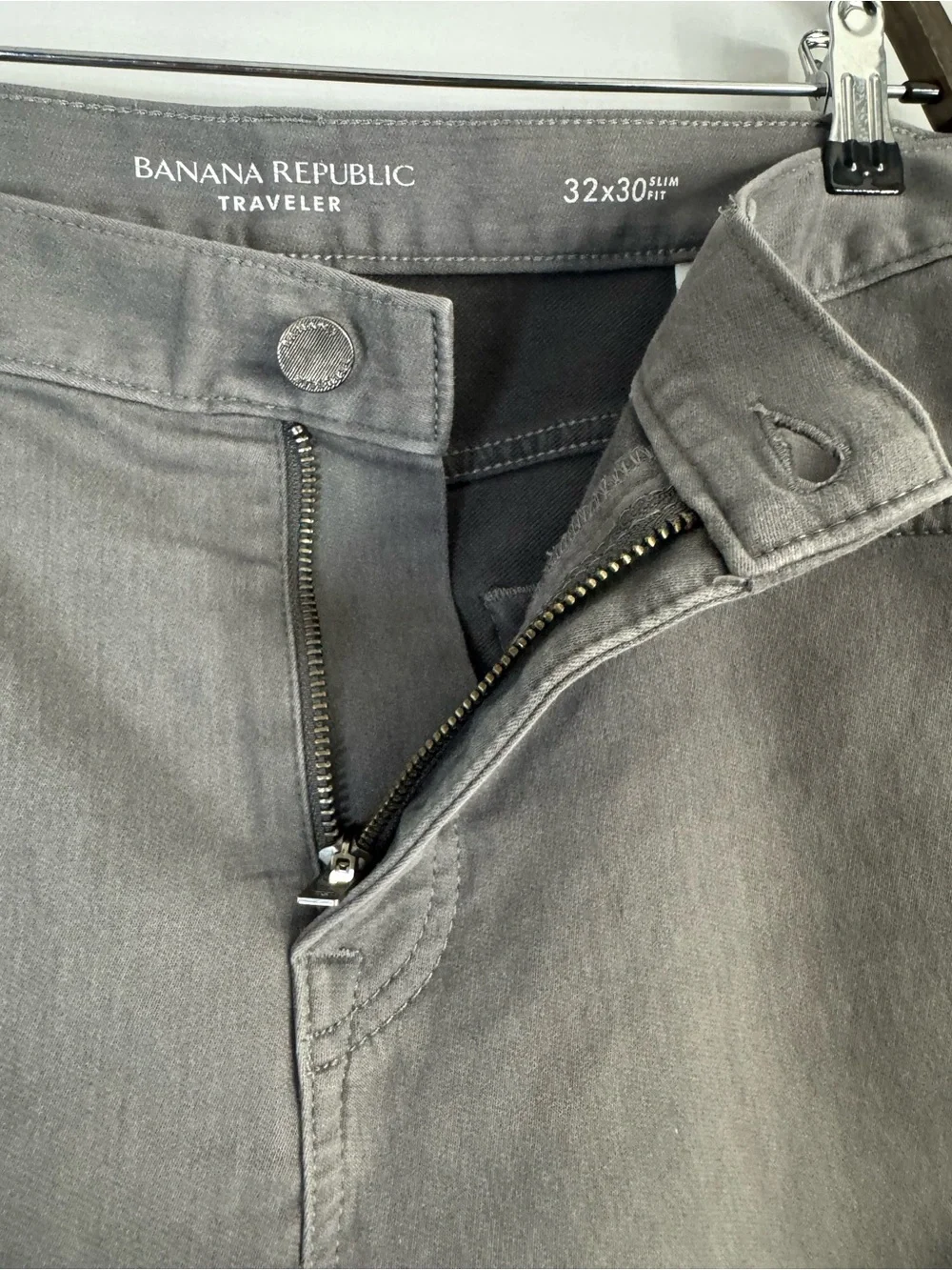 Banana Republic Slim Straight Gray Jeans